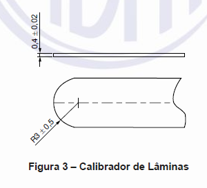 CALIBRADOR DE LÂMINAS - NBR 16311 ITEM 5.4 Someh Projetos, Produtos e Serviços | SOMEH