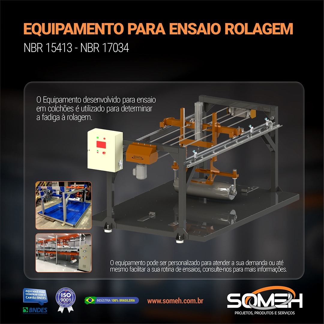 ENSAIO DE ROLAGEM E INDENTAÇÃO EM COLCHÃO