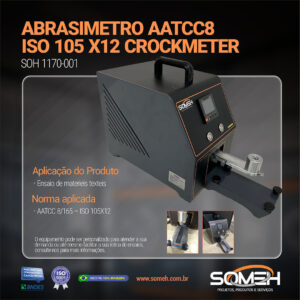 SOH 1170-001 - ABRASIMETRO AATCC8 ISO 105 X12 CROCKMETER feed