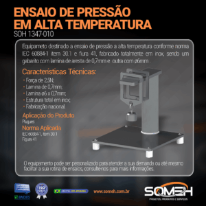 Ensaio de pressão em alta temperatura FEED