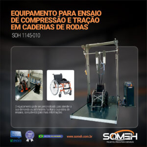 SOH 1145-010 Equipamento para ensaio de compressão e tração em caderias de rodas feed