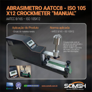 ABRASIMETRO AATCC8 - ISO 105 X12 CROCKMETER “MANUAL”