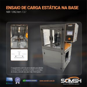 ENSAIO DE CARGA ESTÁTICA NA BASE NBR 13962 item 7.3.7