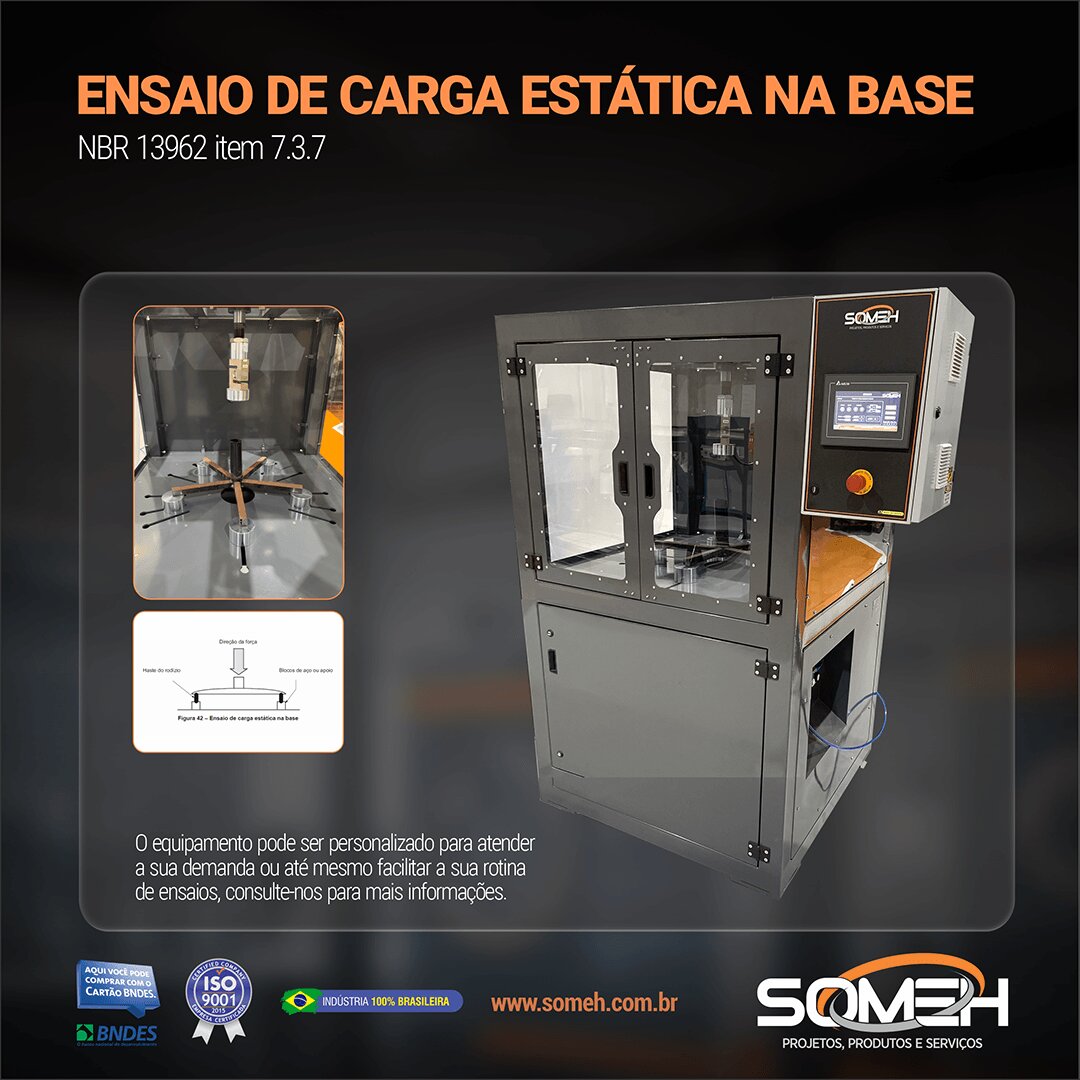 ENSAIO DE CARGA ESTÁTICA NA BASE feed